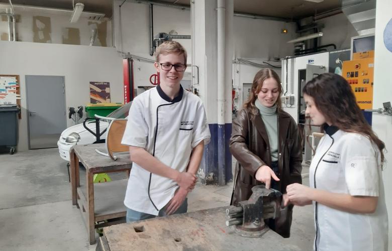 Visite des ateliers du collège